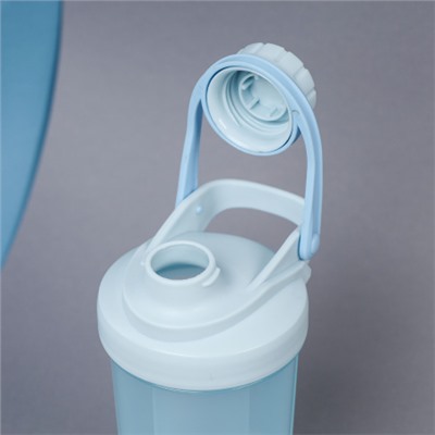 Бутылка/Шейкер COOLRAY SHSB-500 голубая, для спортивного питания 500ML/уп60