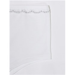 5236-01 Трусы шорты для девочек белые (BAYKAR)