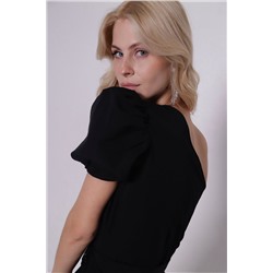 11422 Платье чёрное асимметричное (остаток: 44-46)
