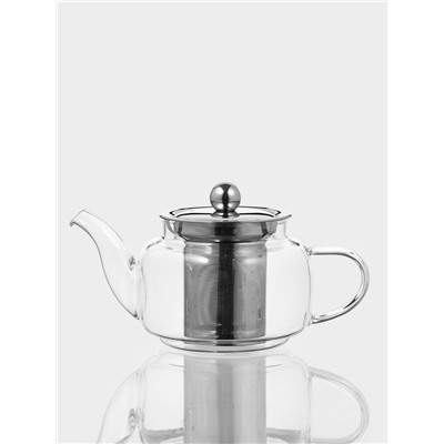 Заварочный чайник Magistro, 350 мл, металлическое сито, стекло, прозрачный