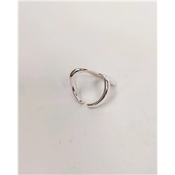 Кольцо с белым серебрением