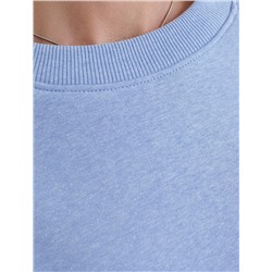 Свитшот свободный из петельчатого футера двухнитки с эластаном