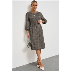 Платье трикотажное с поясом