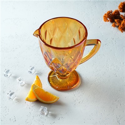 Кувшин для воды Magistro «Круиз», 1.1 л, 14×19.5 см, стекло, цвет янтарный