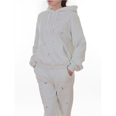 006 LT. GRAY Костюм спортивный зимний женский (95% хлопок, 5% полиэстер)