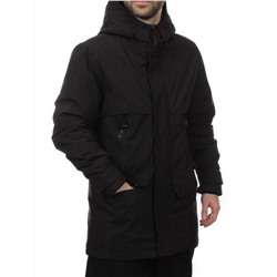 8891 BLACK Куртка мужская зимняя облегченная (130 гр. холлофайбер)