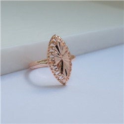 Кольцо 17 р ювелирная бижутерия коллекция  "Дубай" покрытие: позолота, арт.314.472-17