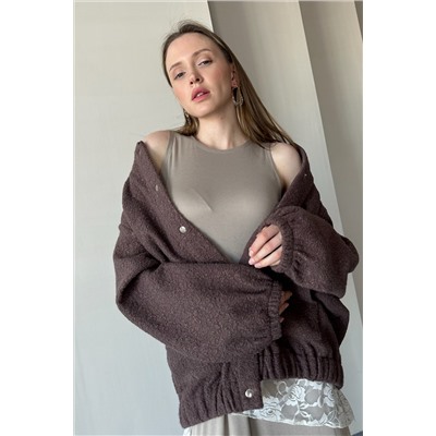 Жакет  LAMB078/01/Кофейный