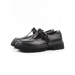 06-DLG06-1 BLACK Туфли женские (натуральная кожа)