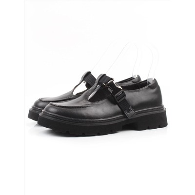 06-DLG06-1 BLACK Туфли женские (натуральная кожа)