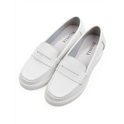 06-YD267-1 WHITE Туфли женские (натуральная кожа)