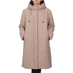 1135 DK. BEIGE Пальто зимнее облегченное женское (холлофайбер 150 гр.)