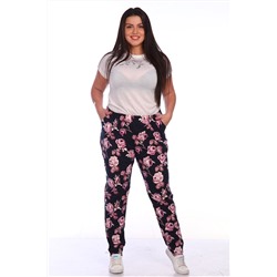 518Б Брюки "Цветы"