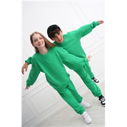 Костюм для девочки оверсайз из футера трехнитки Happyfox