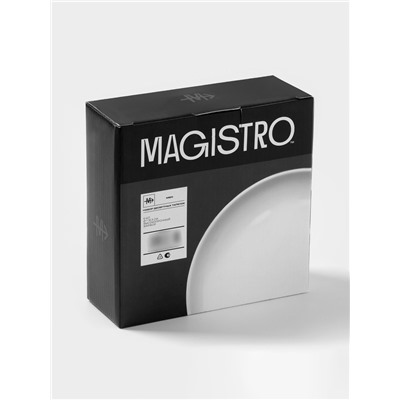 Десертные тарелки Magistro Mien, d=16,5 см, набор 6 шт, фарфор, белые