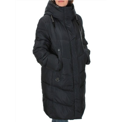 2122 DK.BLUE Пальто зимнее женское (200 гр .холлофайбер)