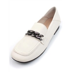 03-DCO117-2 BEIGE Лоферы женские (натуральная кожа)