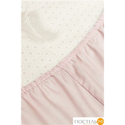 DOME ФЛОРЕС Простыня на резинке 180х200х25, 1 пр., хл.