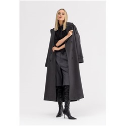 Пальто женское серый