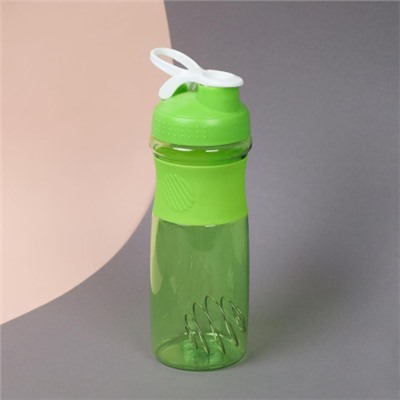 Бутылка/Шейкер NEWWAVE  SHS-760 зелёная, для спортивного питания 760ML/уп60