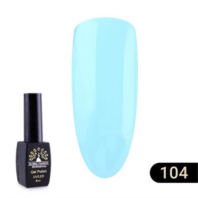 Гель лак Global Fashion BLACK ELITE 104, 8 мл