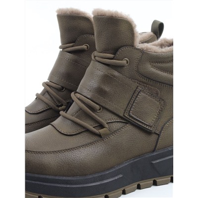 04-WB012-2M SWAMP Кроссовки зимние женские (натуральная кожа, 100% шерсть)