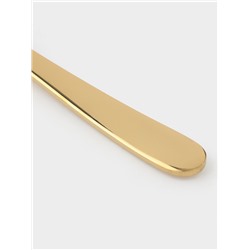 Вилка столовая Magistro Elegance, 21×2.5 см, на подвесе, толщина 2 мм, нержавеющая сталь, золотистая