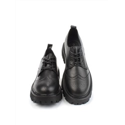 03-5928-1 BLACK Полуботинки женские (натуральная кожа)