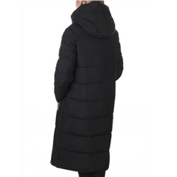8359 BLACK Пальто зимнее женское (200 гр. холлофайбер)