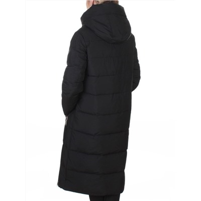 8359 BLACK Пальто зимнее женское (200 гр. холлофайбер)