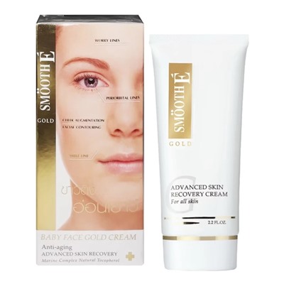 Антивозрастной крем Smooth E Gold для упругости и сияния кожи, 65 г