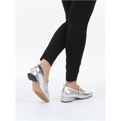06-B69A-121C GREY/SILVER Туфли женские (натуральная кожа)