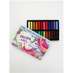 Мелки для волос Unicorn Vibes, 24 цвета