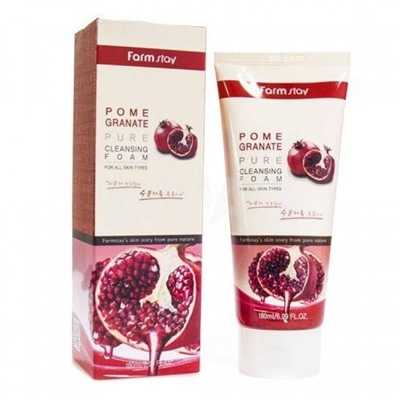 Пенка для умывания с экстрактом граната Farm Stay Pomegranate Pure Cleansing Foam