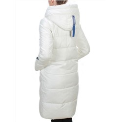 9190 WHITE Пальто зимнее женское EVCANBADY (200 гр. холлофайбера)