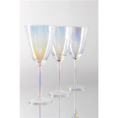 Бокал для вина Magistro «Жемчуг», 400 мл, 9.5×23 см, стекло, перламутровый