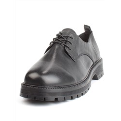 03-DYL124-1 BLACK Полуботинки женские (натуральная кожа)