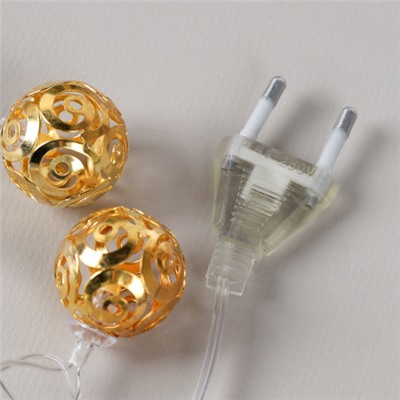 Гирлянда светодиодная 2 м 10 LED Шарики / GN11/уп 100/