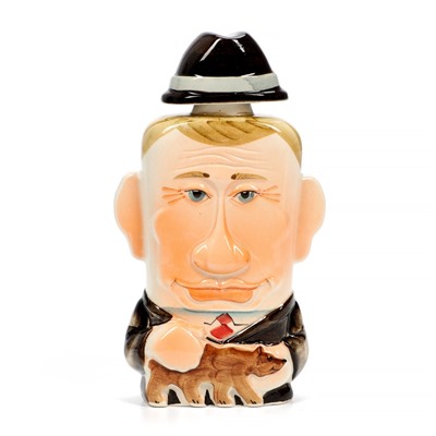 Штоф фарфоровый «Путин», 0.35 л, в упаковке книге
