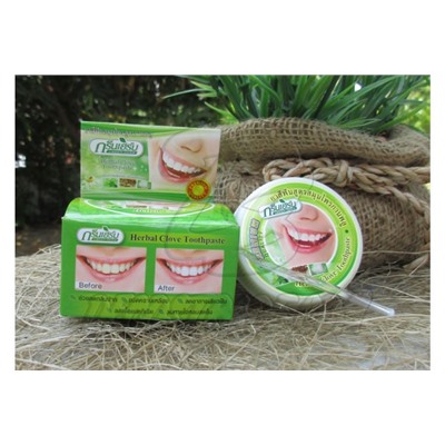 Травяная зубная паста от Green herb, Herbal Clove Toothpaste, 25 гр