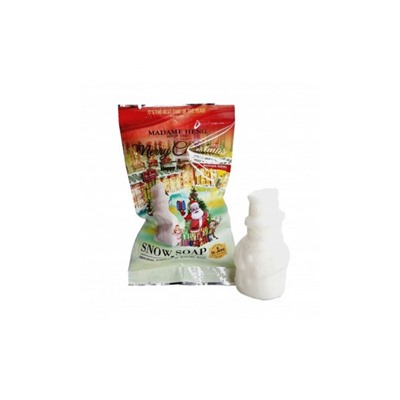 (УПАКОВКА 6ШТ) Подарочное мыло в форме снеговика к новому году Madame Heng Merry Christmas Snow Soap Original Formula 30g x 6pcs