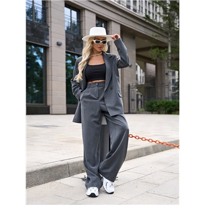 Жакет серый с карманами