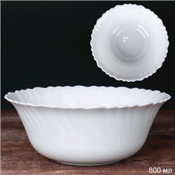 Тарелка глубокая суповая 800 мл Тюльпан Богатырь / LHW70/6 (WHITE) /уп 48/ 691083