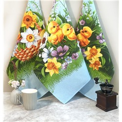 Набор полотенец  вафельных - 50х60 см( 3 шт) ПВ-29472 вид 1