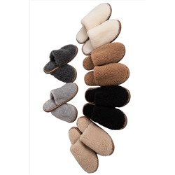 Шлёпанцы меховые РОДИНА, цвет Ваниль