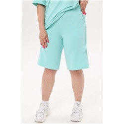 Шорты футер 2-х нитка  106/12/Бирюзовый