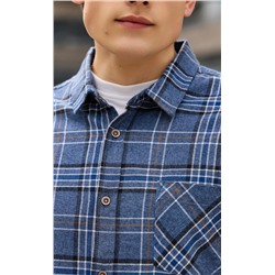 Рубашка F521-0460 grey