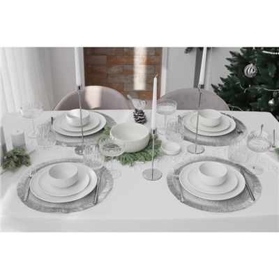 Миска Magistro Line, 350 мл, d=11.5 см, фарфор, белая