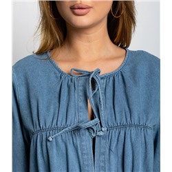 Блуза #КТ73555, голубой