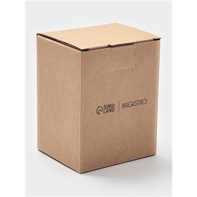 Кокотницы Magistro «Церера», набор 2 шт., 100 мл, d=7.5 см, фарфор, оранжевые